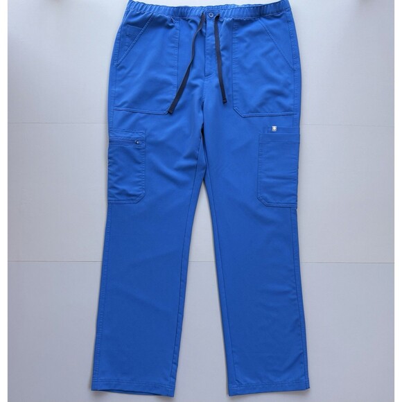 FIGS Men XL Cairo Cargo Scrub Pants Royal Blue Technical Collection Medical - Picture 1 of 10